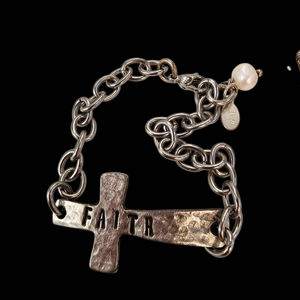 Bracelet Bundle 3 Bracelets Silver Tone With Genu… - image 2